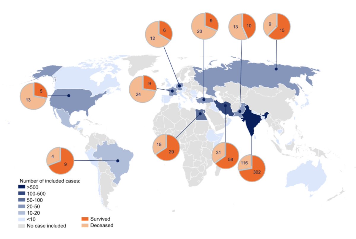 Systematic review and meta-analysis of 958 cases of COVID-19 associated #mucormycosis worldwide. doi.org/10.1016/j.cmi.…