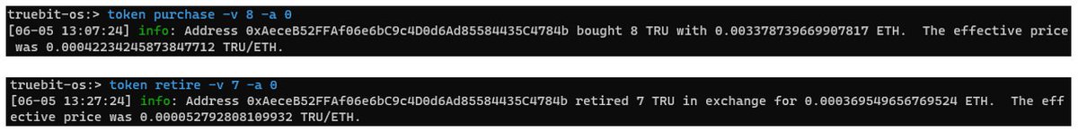 GrimeChain's tweet image. Finally, managed to get Truebit OS working on mainnet. I will keep my one remaining $TRU token until it's worth $10,000 😀 

For me, knowing I can retire tokens to the #Truebit OS, means I am basically hodling $ETH with unlimited extra upside. The risk-reward is insane!