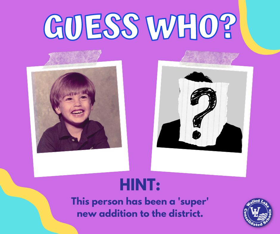 Can you guess who this 'super' new addition to the district is? Find out if you're correct on Thursday in the District Update! 💙 #WEareWLCSD