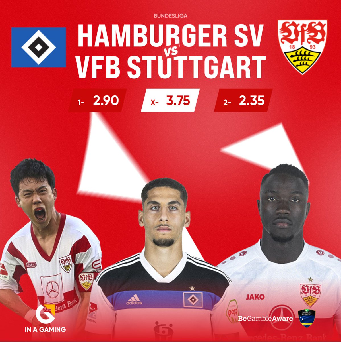 ⚽️ Hamburger Sv, kendi sahasında oynadığı son 5 maç (KG) var bitmiştir.

🆚 Hamburger - Stuttgart 

🔥 En yüksek oranlar ve zengin market seçenekleriyle heyecana ortak ol !

📲  inagaming.link/twitter
