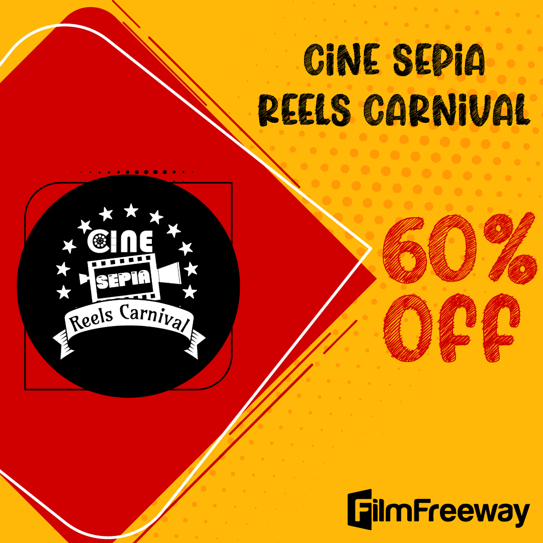 Cine Sepia Reels Carnival is here to welcome all of you to participate in our celebration of cinema and creation. Share the stage with us by sharing your work at our festival.  60% Discount Code-2CSRC60 Submission Link- filmfreeway.com/CineSepiaReels…