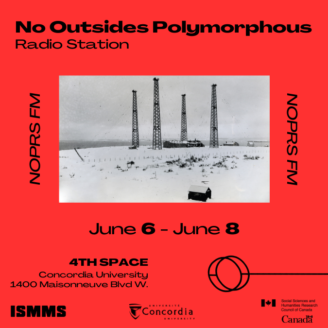 AngusTarnawsky's tweet photo. Also, Lucas Thow and I will be running a FM radio station for #NoOutsides at the @cu4thspace ... Frequency TBD. Due to the (intentionally small) broadcast radius of our transmitter, the signal will only be picked up in and around the foyer of Concordia's McConnell Building (LB). https://t.co/Gr5i08nUVY