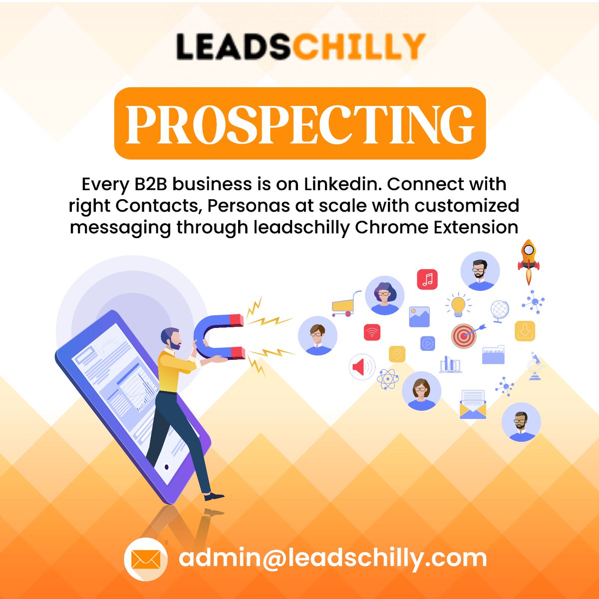 leadschilly's tweet photo. Every B2B business is on LinkedIn. Connect with the right contacts at scale with customized messaging via the Leadchilli Chrome extension.
For Any Query:
โ๏ธ Call: +91-6361788167
๐จ Email: admin@leadschilly.com
#EmailHunter #BeyondHelloEmails #LeadschillyEmails https://t.co/sk1zhF5FTa