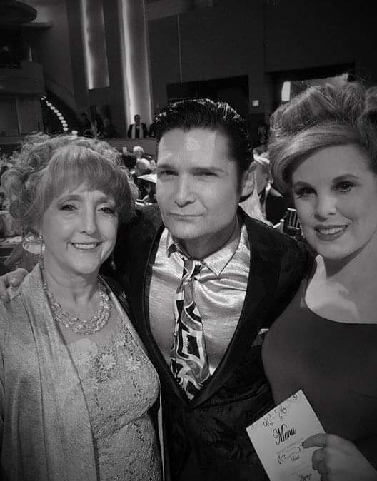 martinawebster's tweet photo. A blast from the past. Meeting @Corey_Feldman with my friend @katharinekramer https://t.co/YL8EMVRcE0