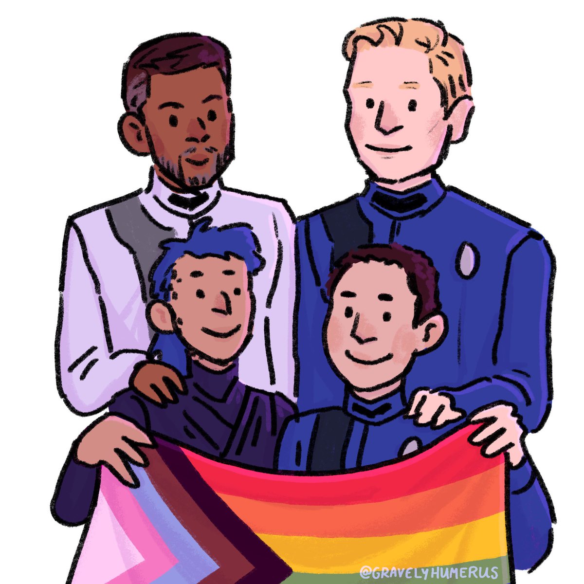 gravelyhumerus's tweet image. happy pride month to all the found families out there! 🏳️‍⚧️🏳️‍🌈 #StarTrek #StarTrekDiscovery 🖖