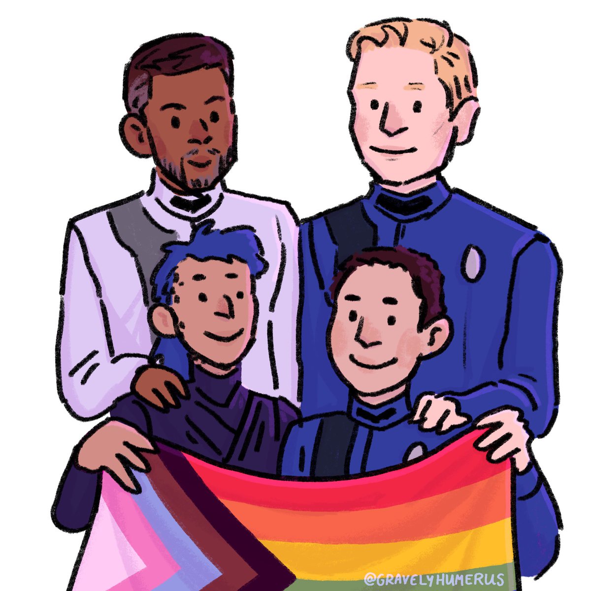 happy pride month to all the found families out there! 🏳️‍⚧️🏳️‍🌈 #StarTrek #StarTrekDiscovery 🖖