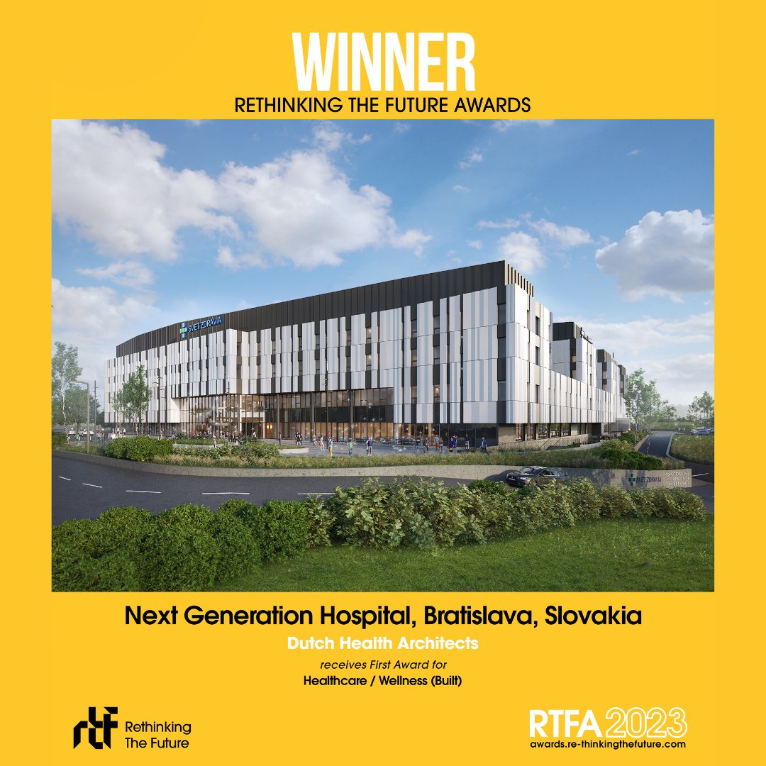 Gortemaker Algra Feenstra (@gafarchitects) on Twitter photo 🎉🥇 We vinden het ontzettend leuk om aan jullie mede te delen dat ons project van <a href="/dutchhealtharch/">Dutch Health Arch.</a>, Next Generation Hospital in Bratislava, Slowakije, de Eerste Prijs heeft gewonnen in de 14e editie van de Rethinking The Future Awards! 🌟✨🏆 🎉🥇 We vinden het ontzettend leuk om aan jullie mede te delen dat ons project van <a href="/dutchhealtharch/">Dutch Health Arch.</a>, Next Generation Hospital in Bratislava, Slowakije, de Eerste Prijs heeft gewonnen in de 14e editie van de Rethinking The Future Awards! 🌟✨🏆