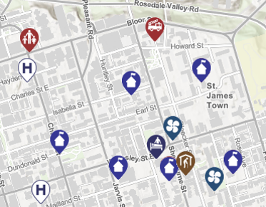#DidYouKnow the new and improved #CityOfTO Toronto Maps application can help you locate places like hospitals, schools, fire stations, long-term care centres, senior services, cooling centres and more. Start exploring now at map.toronto.ca/torontomaps/ 🗺️ 🔎