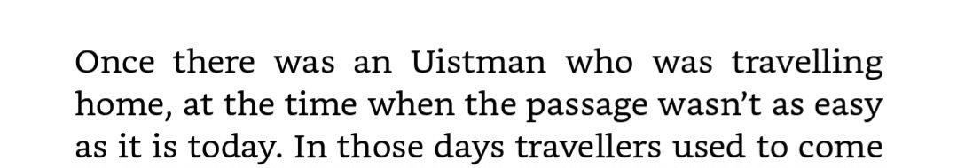 Reading a book of Scottish folktales and laughed at this opening to one of the tales. 

Calmac and @scotgov are making sure it isn't so easy now either!