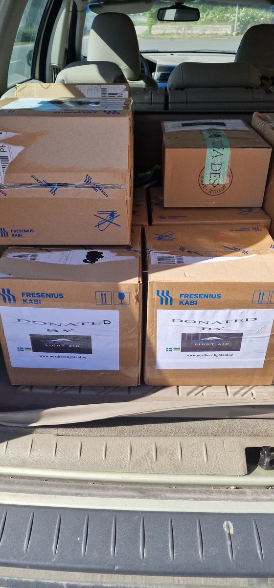AidLight's tweet photo. We the Northern Light Aid want to give a big thanks to @BlagulaBilen for the assistance to take some humanitarian aid down to ukraine.

You can help us to go down to ukraine 🇺🇦  
Donate on PayPal 
https://t.co/Zvh4e0jpEh
Donatebox
https://t.co/NllcIGlhzs
Swish
123 244 56 17 https://t.co/ZS629GFLMw