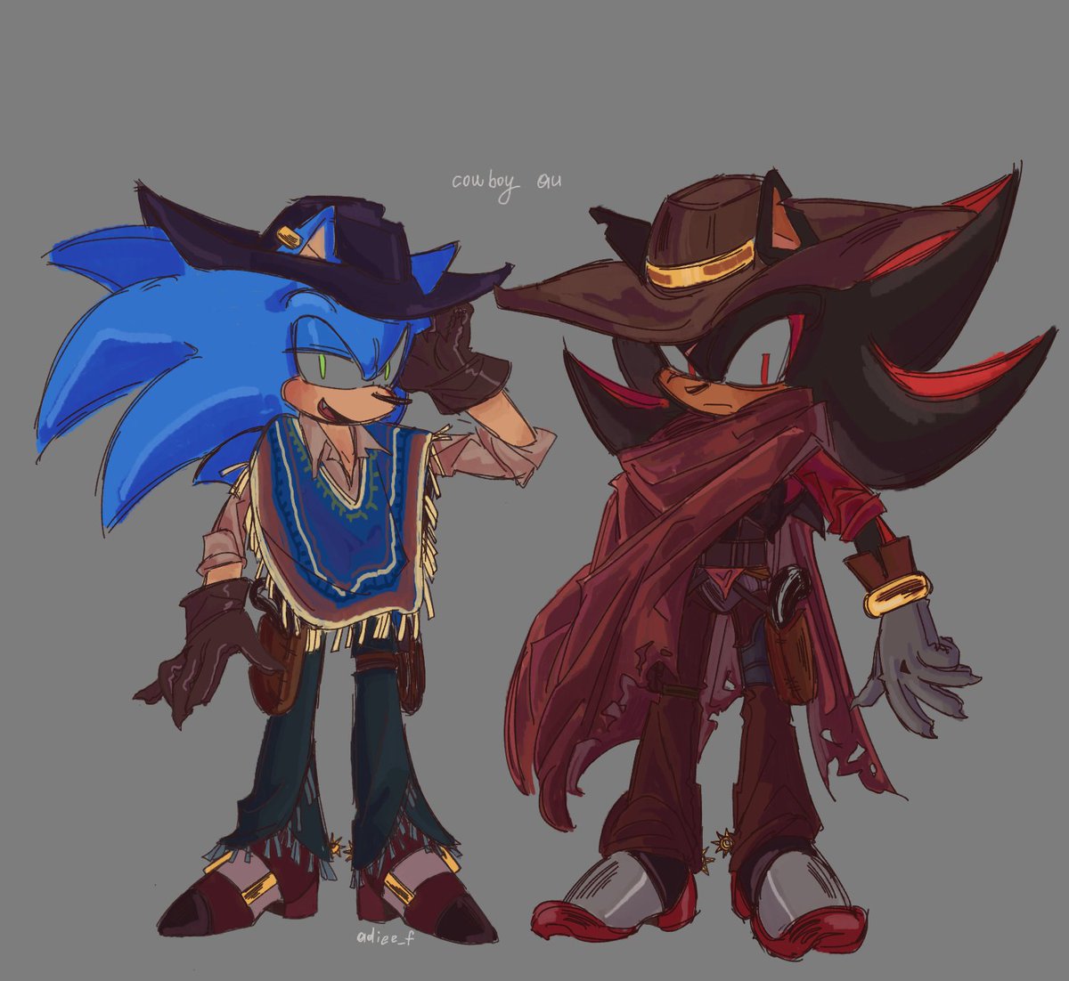 Lucía Ship Art!🇦🇷 on X: HC Sonadow: Shadow likes Sonic's