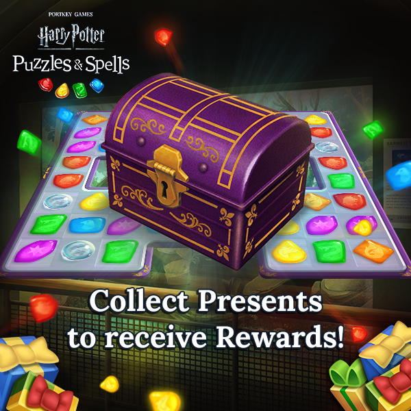 Collect Presents during #LondonZooVisit to open as many Chests as you can while the Event is active!

Collect Presents NOW ➡️ harrypottermatch.onelink.me/8IqW/i44dq6bt

#HarryPotter #PuzzlesAndSpells #Presents