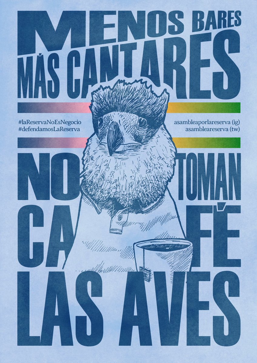 Menos bares, más cantares:
no toman café las aves.