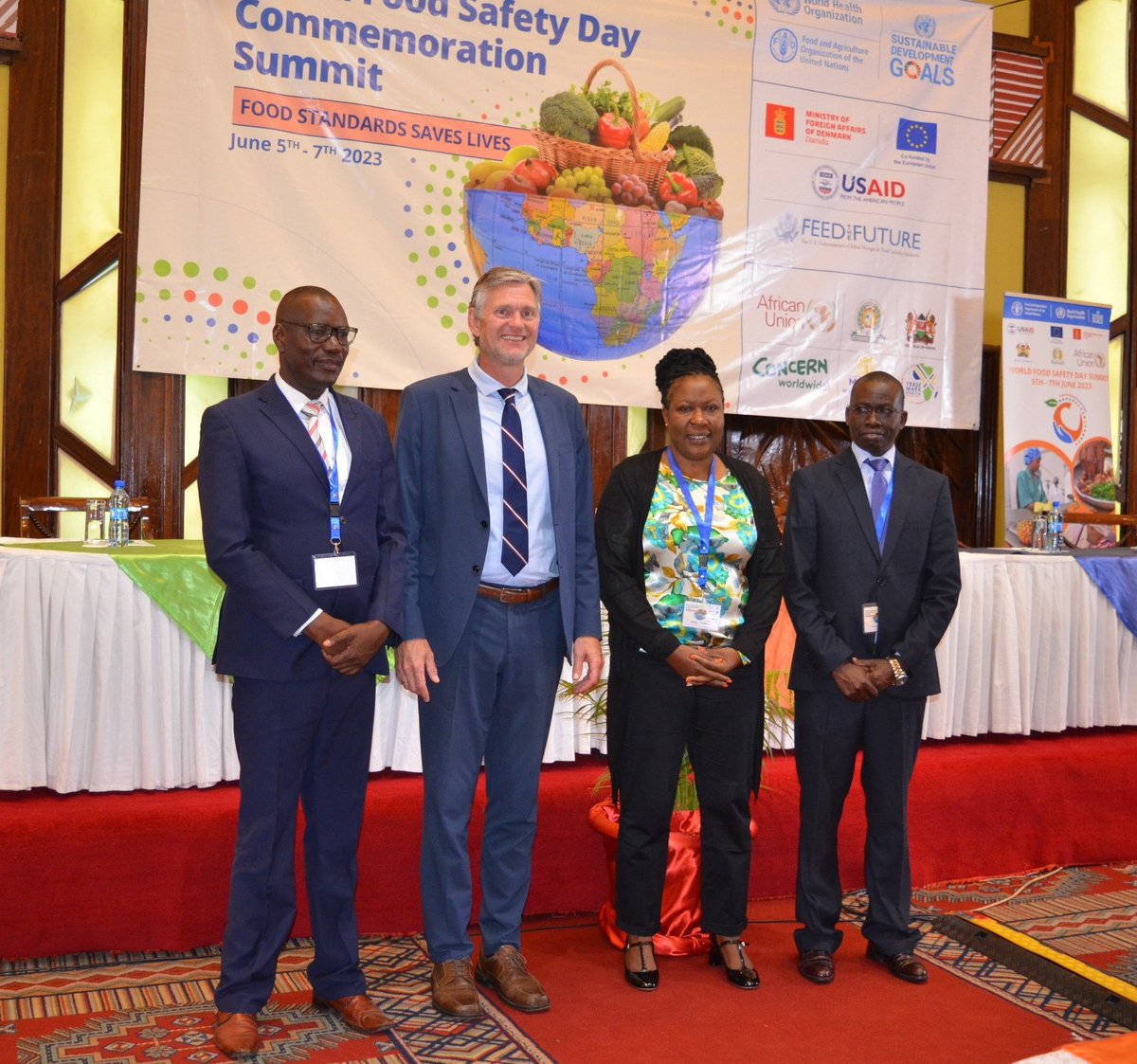 Day 1 of the World Food Safety Day Commemoration Summit was officially opened by H.E. Ole Thonke, Ambassador at the Embassy of Denmark in Kenya. #foodsafety #foodsafetyculture #worldfoodsafetyday2023