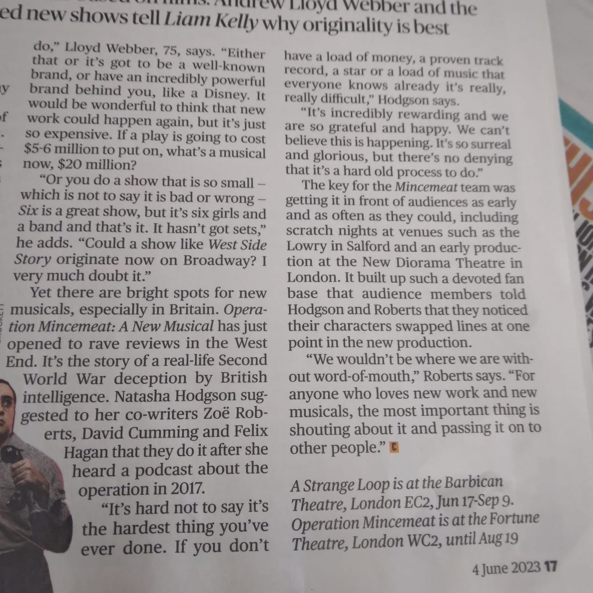NatashaHodgson's tweet photo. We were in @thetimes yesterday! Judging by my quotes they got me on a day where I was ready to burn the entire endeavour to the ground, thank god for @zoebobroberts https://t.co/PzEqLYIm38