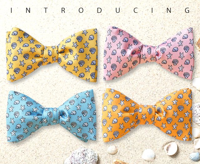 Introducing our made for summer seashell bow ties. Each is on sale at $10 today only! Italian silk and then handcrafted in America. Come check them out along with over 500 beautiful designs. lnkd.in/e4iuZtx #bowties #seashells #mensstyle #mensfashionpost