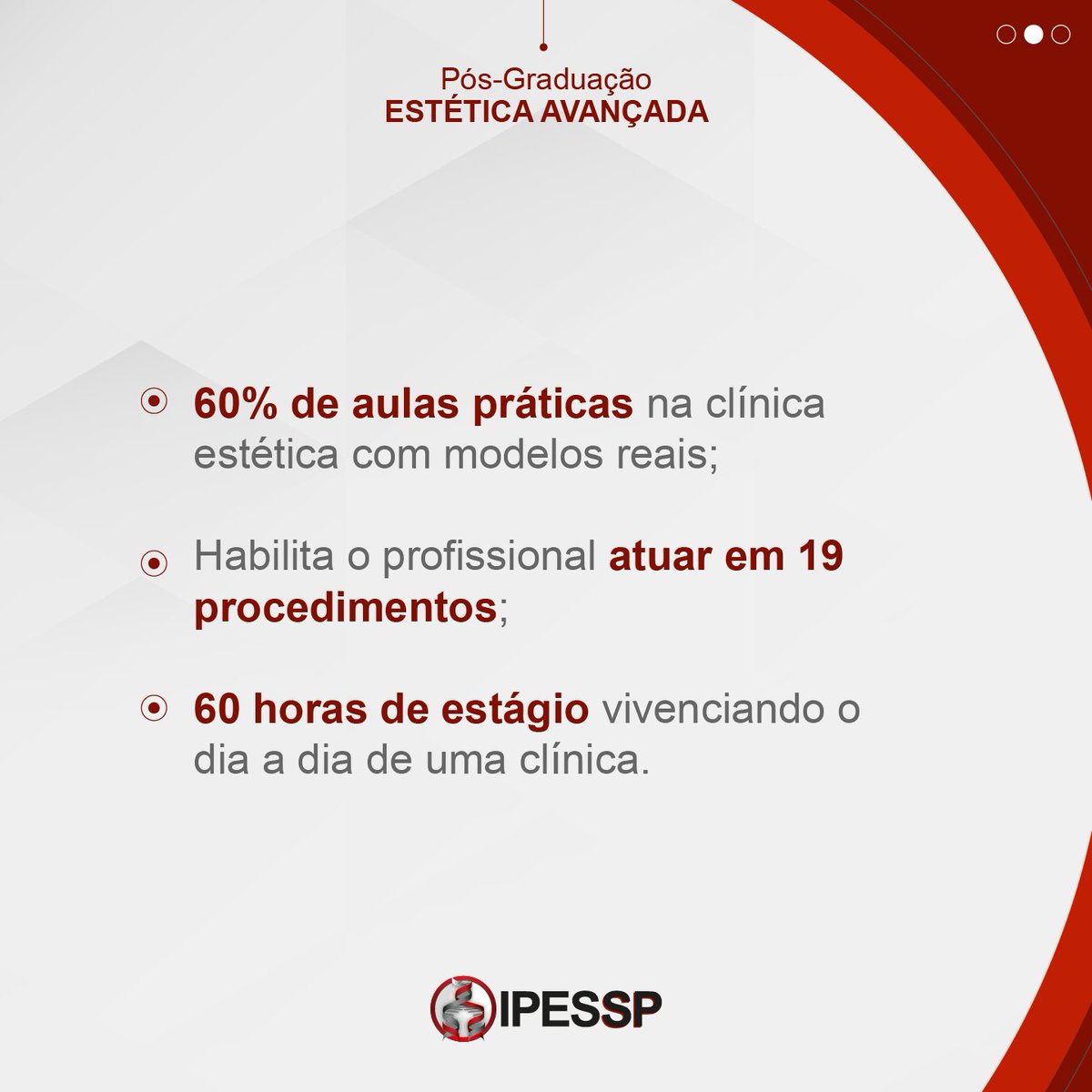 IPESSP's tweet image. Invista na sua carreira na área da estética com a pós-graduação do IPESSP e se destaque no mercado de trabalho!

#estetica #posgraduacao #ipessp #pratica