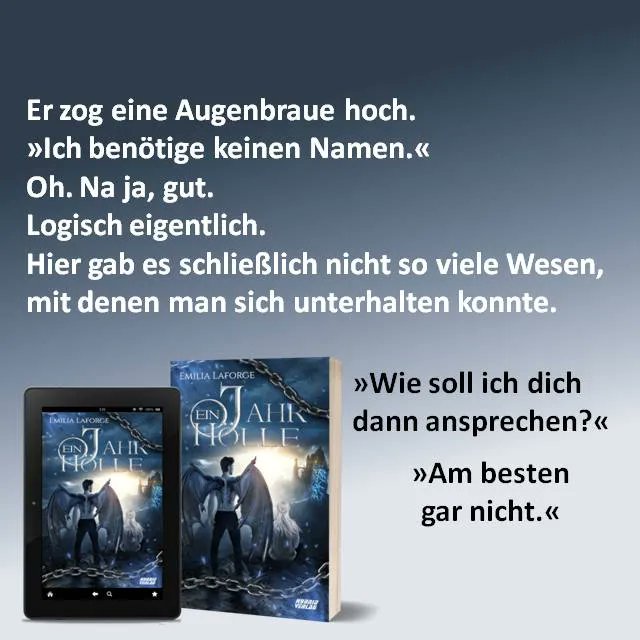 Was, wenn sich ein absolut traumhafter Typ als Ausgeburt der Hölle entpuppt? Reicht dann ein Funke, um dem Schicksal zu entfliehen?

„Ein Jahr Hölle – mit dir“ von Emilia Laforge

hybridverlagshop.de/fantasy-myster…