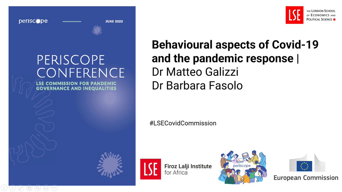 Firoz Lalji Institute for Africa (@africaatlse) on Twitter photo The next panel session zooms in on the behavioural aspects of Covid-19 and the pandemic response - with <a href="/MarcoBrambi/">Marco Brambilla</a>, <a href="/barbarafasolo/">Barbara Fasolo</a> & <a href="/MEScherzer/">Martha Scherzer</a> The next panel session zooms in on the behavioural aspects of Covid-19 and the pandemic response - with <a href="/MarcoBrambi/">Marco Brambilla</a>, <a href="/barbarafasolo/">Barbara Fasolo</a> & <a href="/MEScherzer/">Martha Scherzer</a>