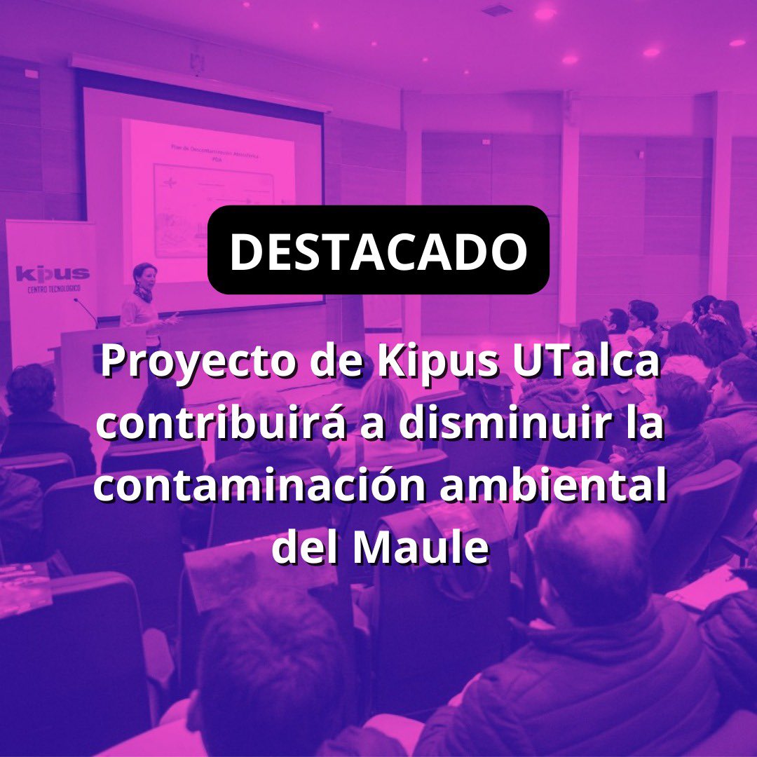 ⚫️ #𝗗𝗘𝗦𝗧𝗔𝗖𝗔𝗗𝗢𝗦 ➡️  𝗣𝗿𝗼𝘆𝗲𝗰𝘁𝗼 𝗱𝗲 𝗞𝗶𝗽𝘂𝘀 𝗨𝗧𝗮𝗹𝗰𝗮 𝗰𝗼𝗻𝘁𝗿𝗶𝗯𝘂𝗶𝗿𝗮́ 𝗮 𝗱𝗶𝘀𝗺𝗶𝗻𝘂𝗶𝗿 𝗹𝗮 𝗰𝗼𝗻𝘁𝗮𝗺𝗶𝗻𝗮𝗰𝗶𝗼́𝗻 𝗮𝗺𝗯𝗶𝗲𝗻𝘁𝗮𝗹 𝗱𝗲𝗹 𝗠𝗮𝘂𝗹𝗲    

Más información  👇
ingenieria.utalca.cl/Noticia/Detall… 

#IngenieríaUTalca