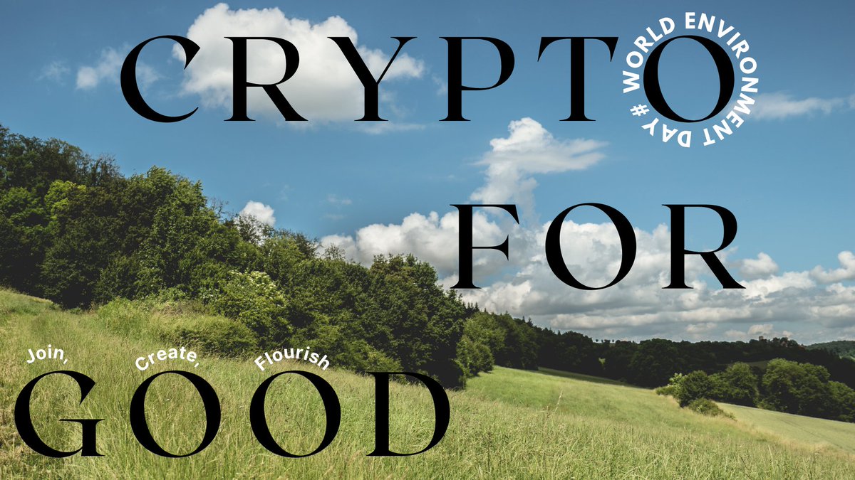 Happy #WorldEnvironmentDay! 🌍 
As we celebrate our planet, we're reminded of the crucial role technology plays in fostering sustainability. Join us tomorrow at the <a href="/CeloOrg/">Celo</a>  x #CryptoForGood Meetup where we'll discuss how blockchain can contribute to a better world.