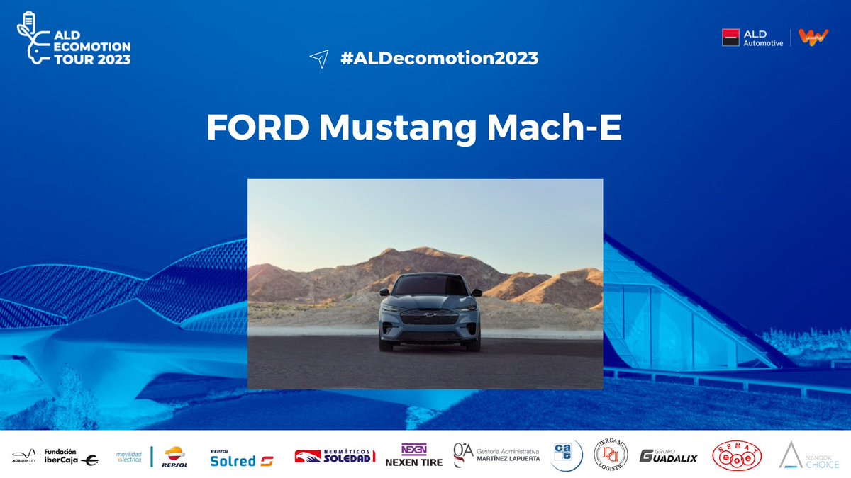 AyvensES's tweet photo. 📢¡@Ford también se une al #ALDecomotion2023 con su #Mustang Mach-E para demostrar su eficiencia energética en este evento tan #sostenible!

Damos la bienvenida al equipo formado por Antonio Chicote y @javier_llorente de @Motor1espana

¡Muchísima suerte y gracias por participar! https://t.co/8we7unRYuf