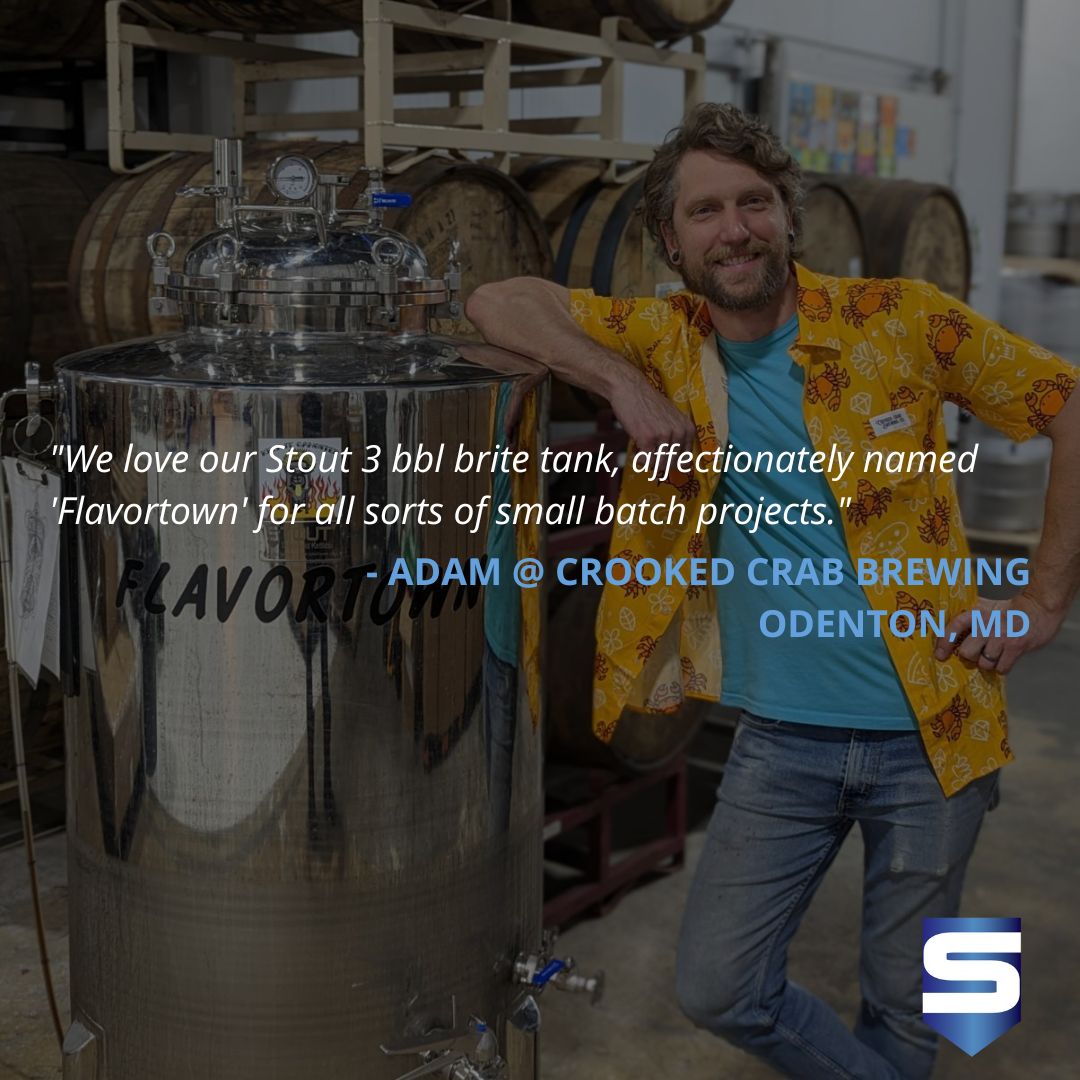 How's your small batch game? 

Thank you for the kind words <a href="/crookedcrabbeer/">Crooked Crab Brewing</a>! We are proud to support your creativity in any way we can. 🍻 #SmallBatchBrewing #CreativeInfusions #BarrelAgingProjects #StoutMastery #CraftBeerInnovators #CraftingPossibilities #Flavortown