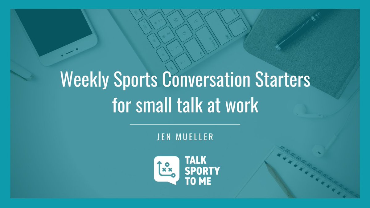 A weeks worth of sports conversation starters wrapped into one short list.... 

buff.ly/3Nduk9p 

#TalkSporty #conversationstarters