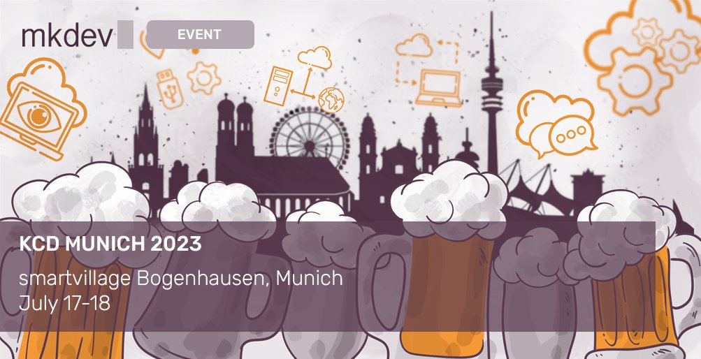 mkdev_me's tweet photo. Exciting news! #mkdev is a Bronze sponsor at #KCDMunich2023. Join us July 17-18 for top-notch tech talks & networking opportunities. Let's explore the future of cloud tech together! Details & registration: https://t.co/HbhBy2qm0a https://t.co/H8cNOdGe71