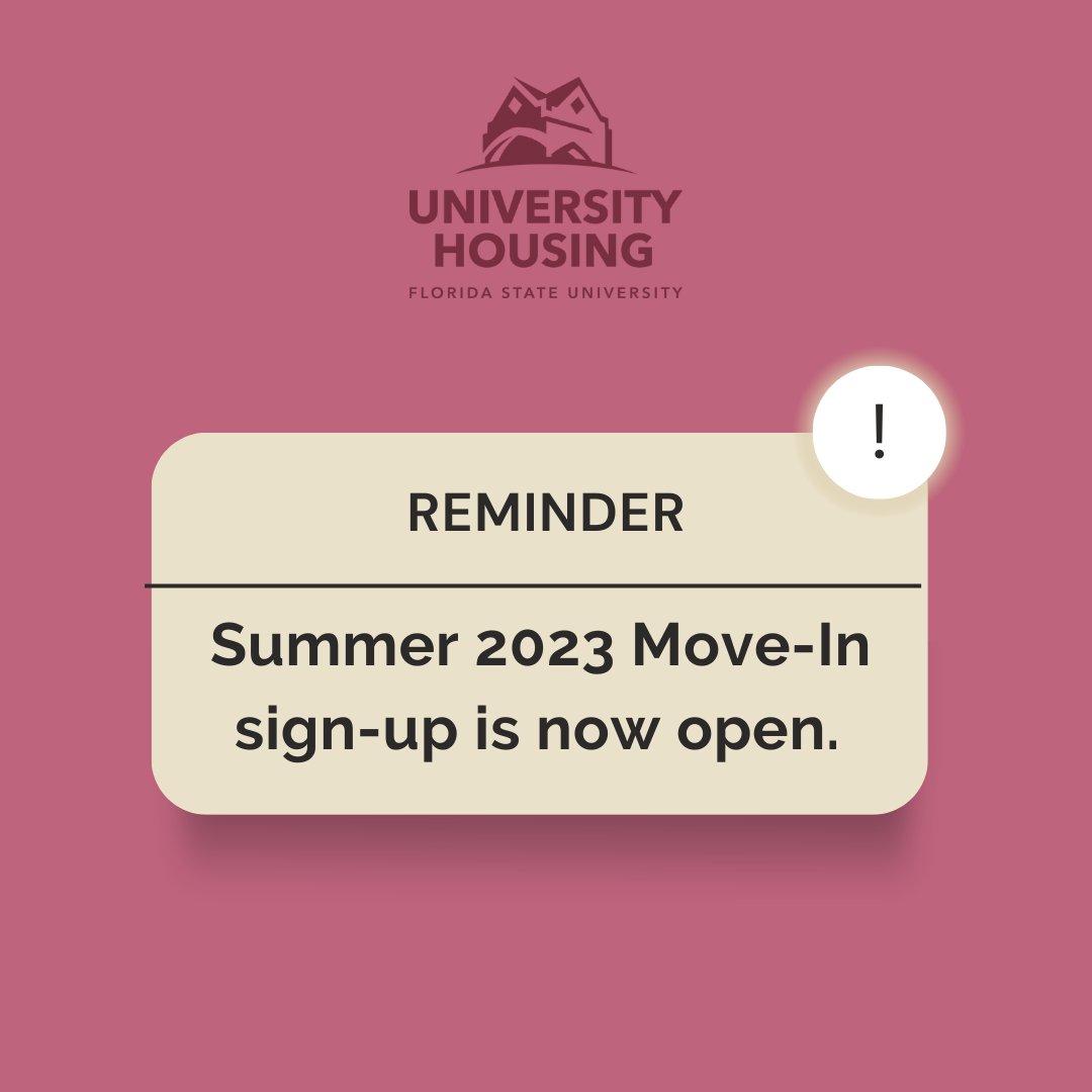 FSU Housing (HousingFSU) / Twitter