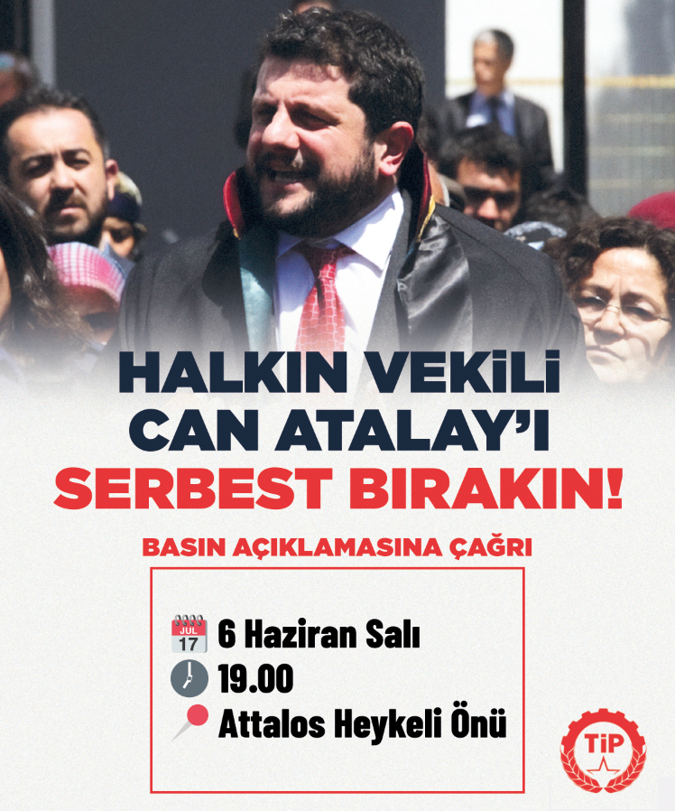 tipantalya's tweet photo. Herkesi Can'a ses olmaya, yoldaş olmaya çağırıyoruz!
🗓️ 6 Haziran Salı
🕖 19.00
📍 Attalos Heykeli Önü
#Antalya https://t.co/wYsiomuMaO
