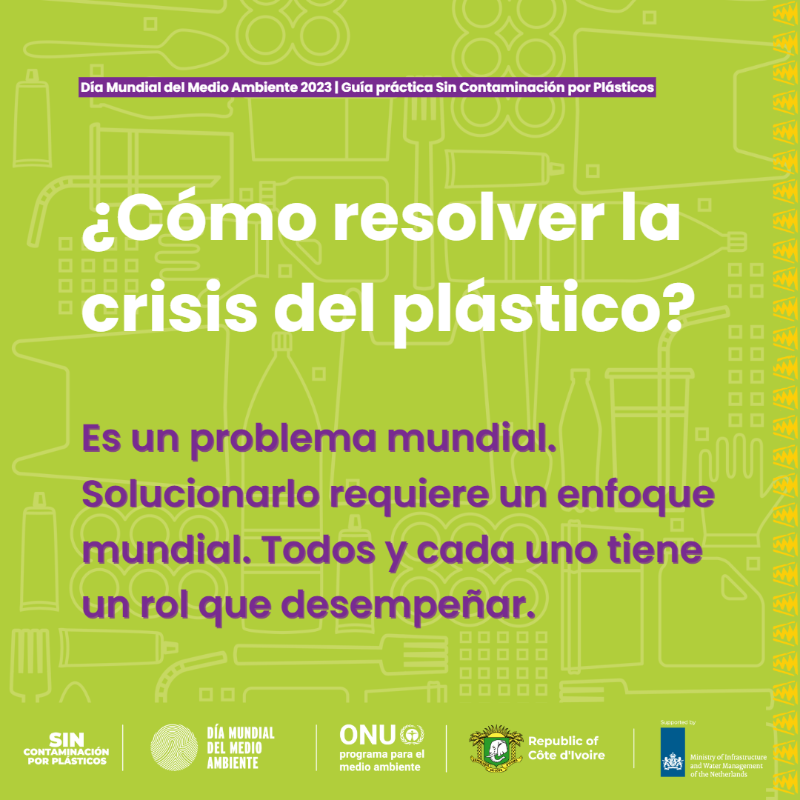 unep_espanol's tweet photo. ¡Hoy es el #DíaMundialDelMedioAmbiente!

La contaminación por plásticos se puede prevenir.

La recién publicada Guía Práctica presenta maneras en las que cada persona y sector pueden formar parte de las soluciones por un 🌎 #SinContaminaciónPorPlásticos.

https://t.co/m2cn3qwUdr