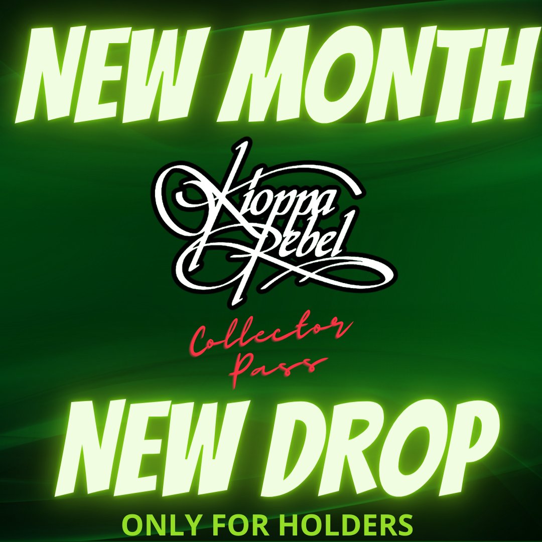 KioppaRBL's tweet photo. New month
New 🪂

Strictly for the collectors
More info about it soon

#krcp #kiopparebelcollectorpass #nft #airdrops #newdrop #newartist #newartwork #newtrack https://t.co/zLnuy7Q9Lt