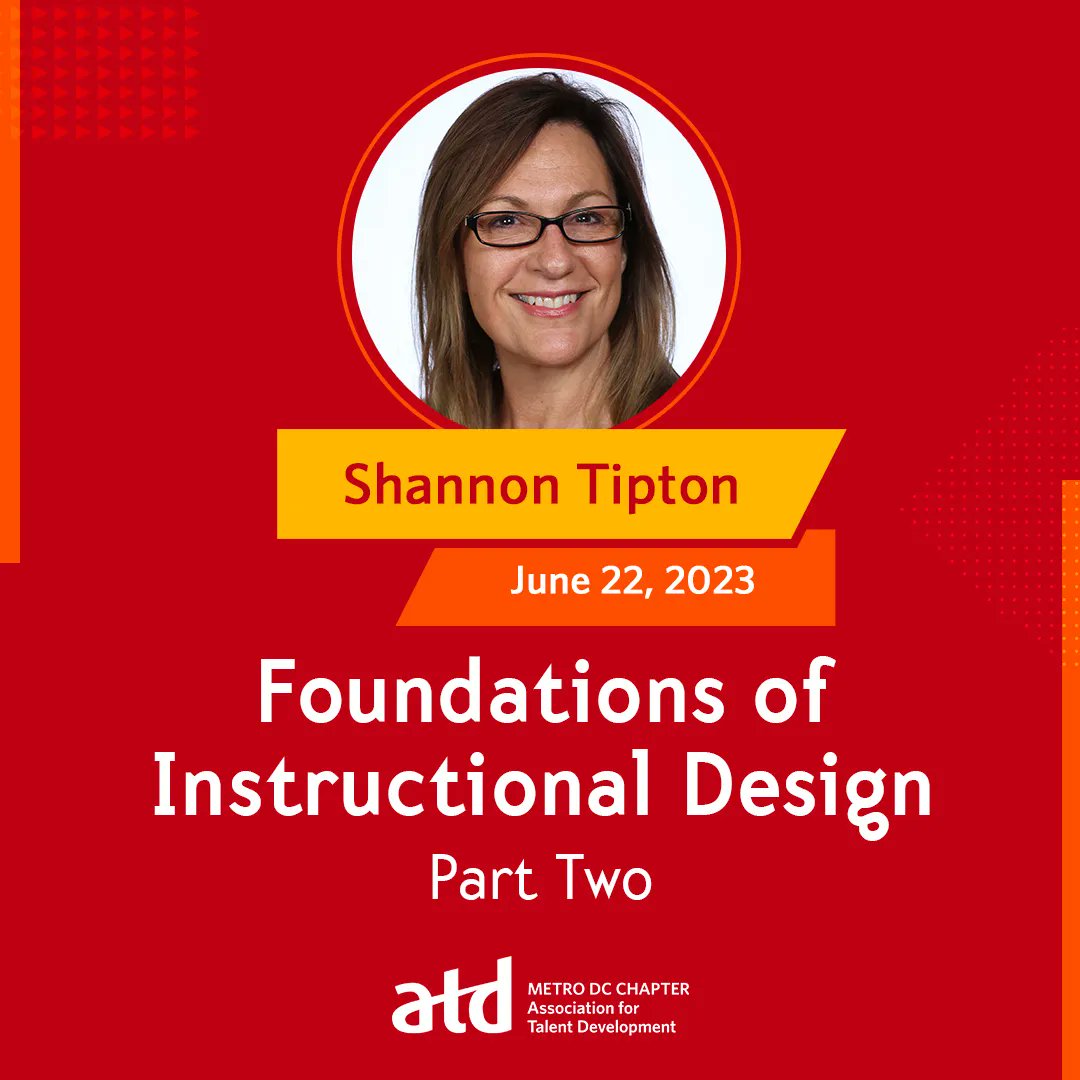 MetroDCATD's tweet photo. Want to learn more about the foundations of instructional design? Don't miss Part Two of this three part series: https://t.co/gUOnbqi7Uf 

#metrodcatd https://t.co/azB9HQAx61