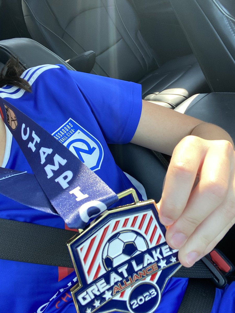 KaylaWonsick's tweet photo. Great games this past weekend that resulted in our Ambassadors 06 girls taking home our GLA conference champions title!! Our season continues as we will play in Chicago next and then hopefully to Colorado! @Ambassadors_FC https://t.co/3ZtfYBHJkh