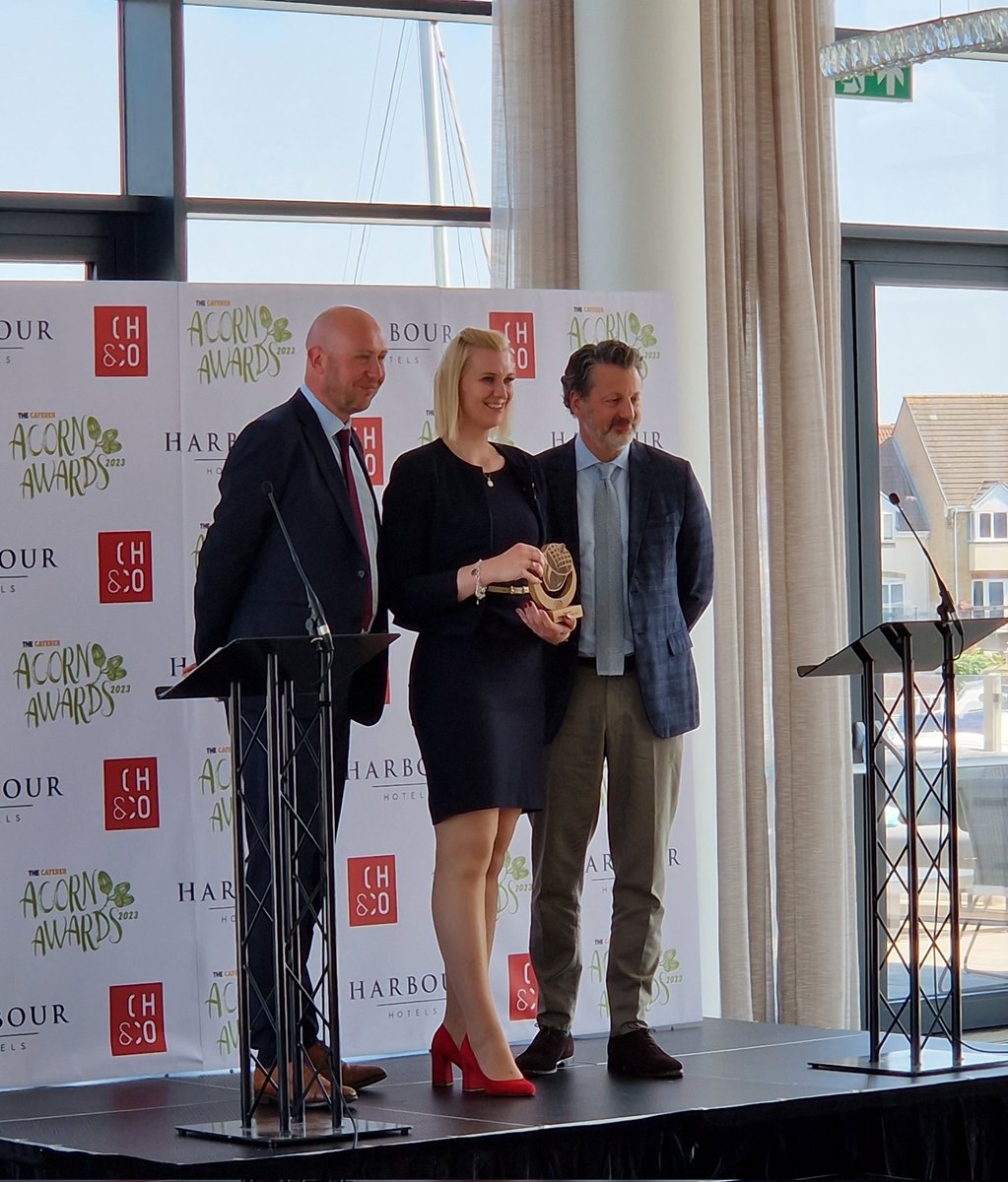 RBWR's tweet photo. Congratulations to all of the @Caterertweets 2023 Acorn Award winners this afternoon! I am so proud though of two of the @IoH_Online's very own #HospitalityFamily, @KatzR4 MIH, Chair of our Youth Council and @KMStaunton MIH, Chair of our Future (EDI) Forum, for being recognised! https://t.co/CHWU2OjEA6