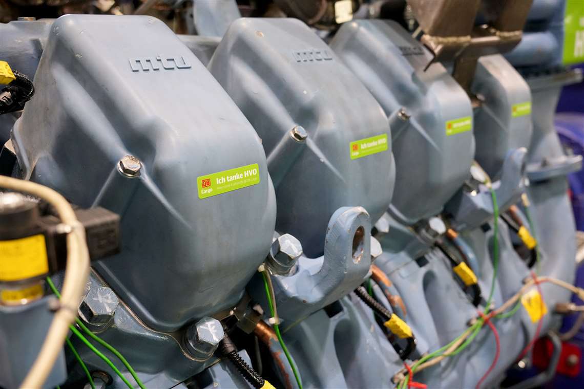 RollsRoyce's tweet photo. We’re already using sustainable fuel to power rail transport through our HVO-compatible mtu engines; in the future, it could provide advancements in construction, industry, agriculture and mining. Read more: https://t.co/GgRxBy7QGA #sustainablefuel #HVO https://t.co/av0K0BG6vZ