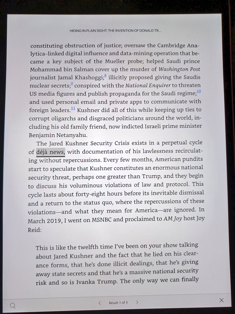 sarahkendzior's tweet photo. Deja News is a term I invented and fleshed out in my books HIDING IN PLAIN SIGHT and THEY KNEW, published in 2020 and 2022, excerpts below: 

https://t.co/fFKGlbBBdm https://t.co/O9TpjHBmwS