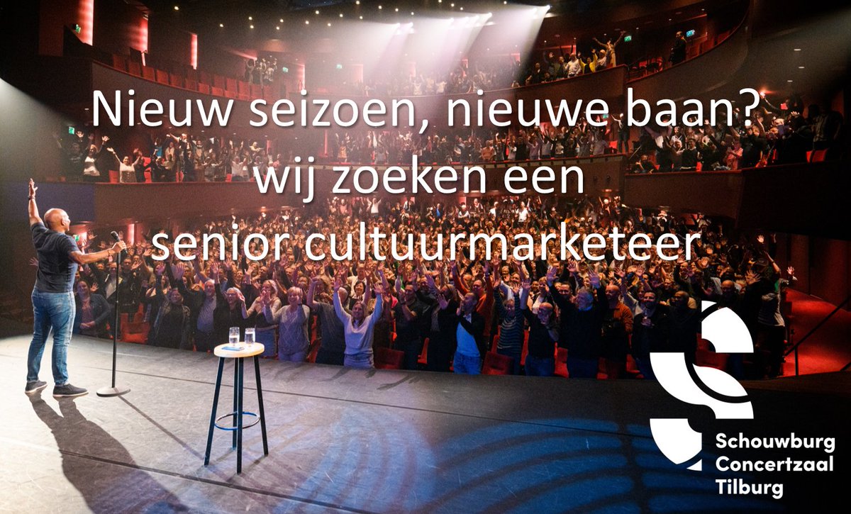 ZOEK IK JOU? Check schouwburgconcertzaaltilburg.nl/vacatures/seni… <a href="/TheaterTilburg/">Theaters Tilburg</a>