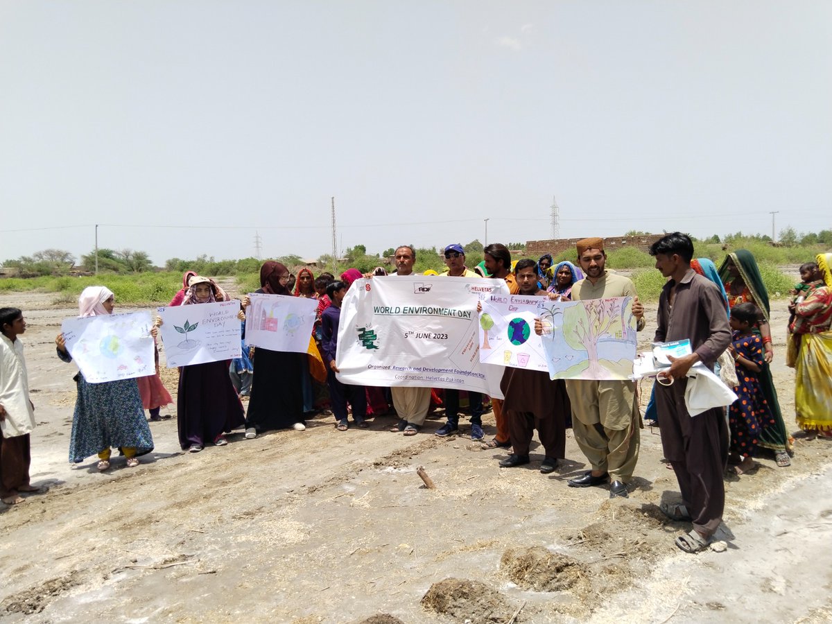RDF celebrated World Environment Day in District Tando Allahyar, Sanghar, Mirpurkhas, and  Badin, promoting environmental awareness and sustainable practices. Together, we're taking steps towards a greener future for our communities. 
#WorldEnvironmentDay #SustainableLiving