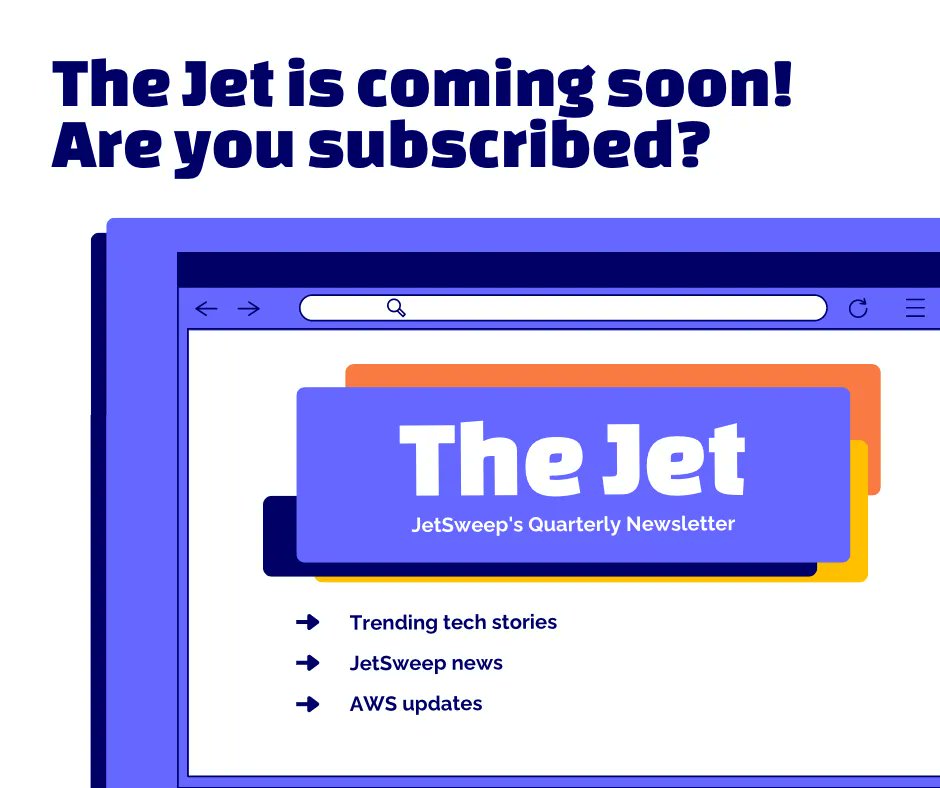 Have you subscribed to The Jet? Our Q2 edition comes out this month. Click here to make sure it lands in your inbox: buff.ly/31leJf7 

#AWSPartner #technews #newsletter