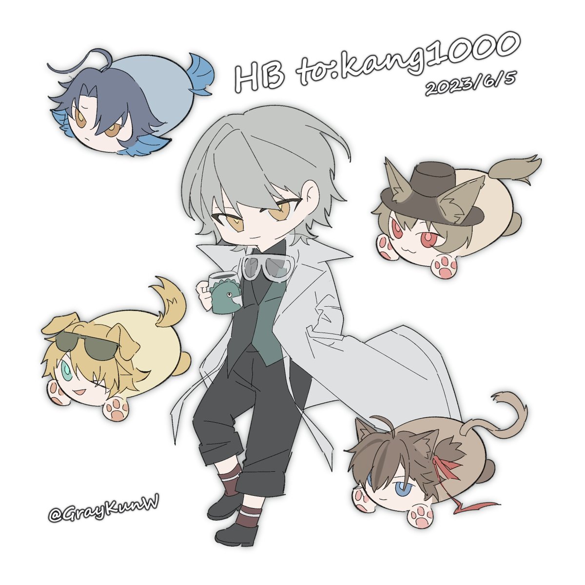 KK100018's tweet photo. I wanna show you guys this super cute drawing from my friend Grayyyyy!😘😘😘 https://t.co/aQCeayLvAp