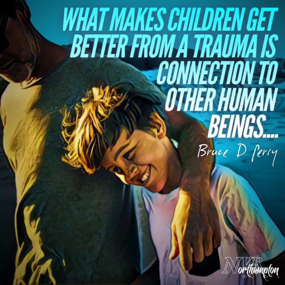 “What makes children get better from trauma is connection to other human beings.”

BD Perry