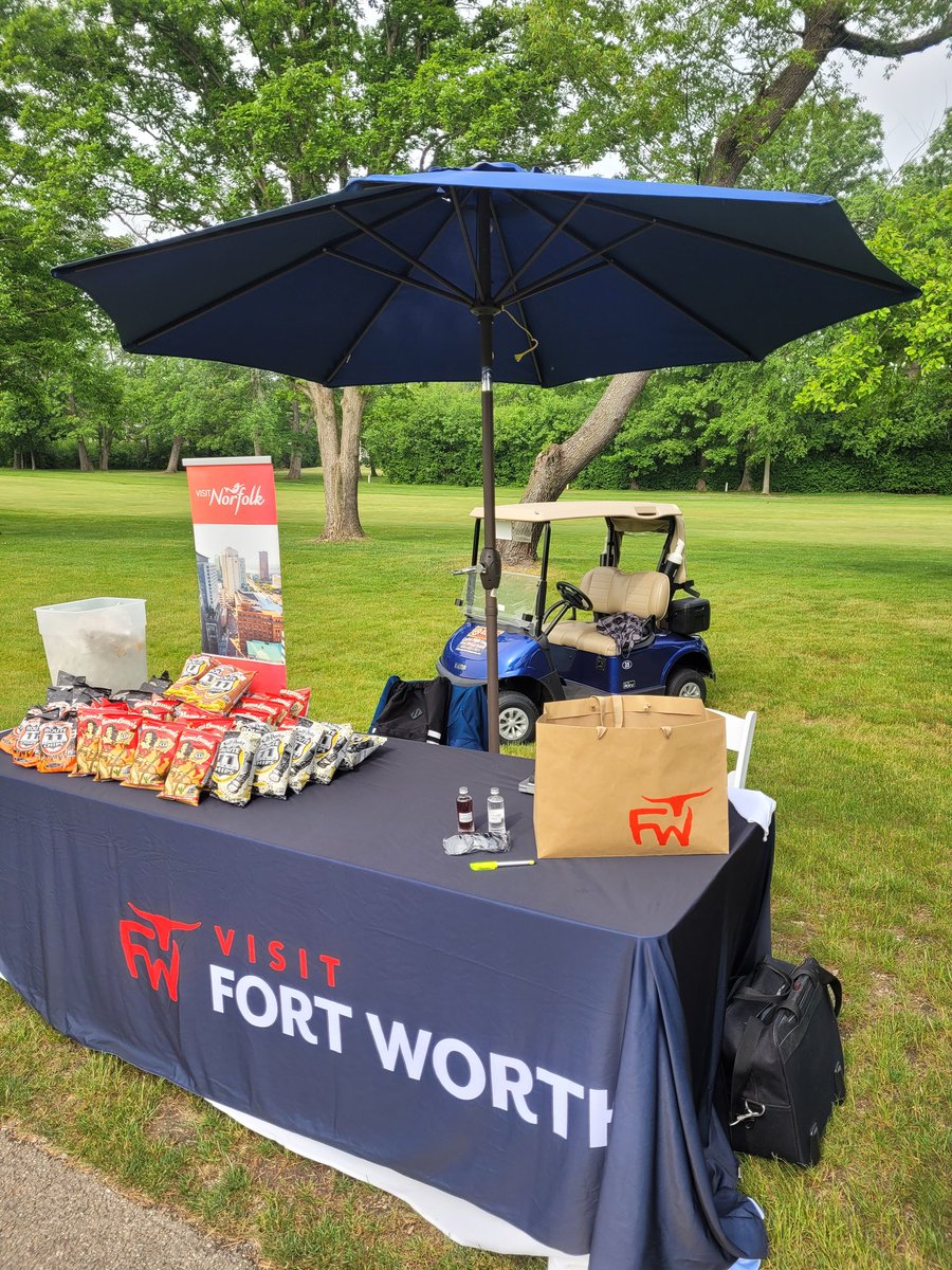 Grab some chips and reach into the prize bag! @VisitFortWorth is proud to host Hole#2 @MPICAC Annual Golf Classic with @visitnorfolk