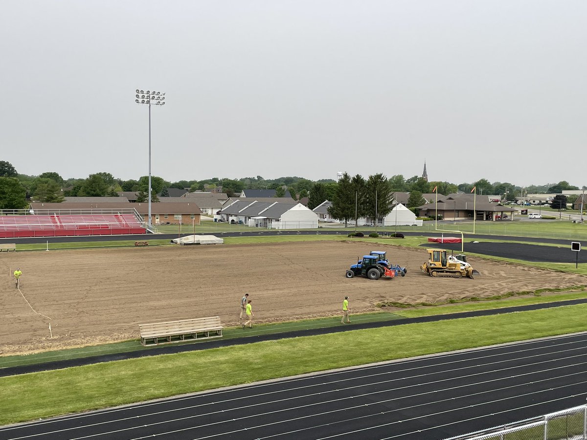 Fort Loramie Redskins on Twitter "Renovation of football field is