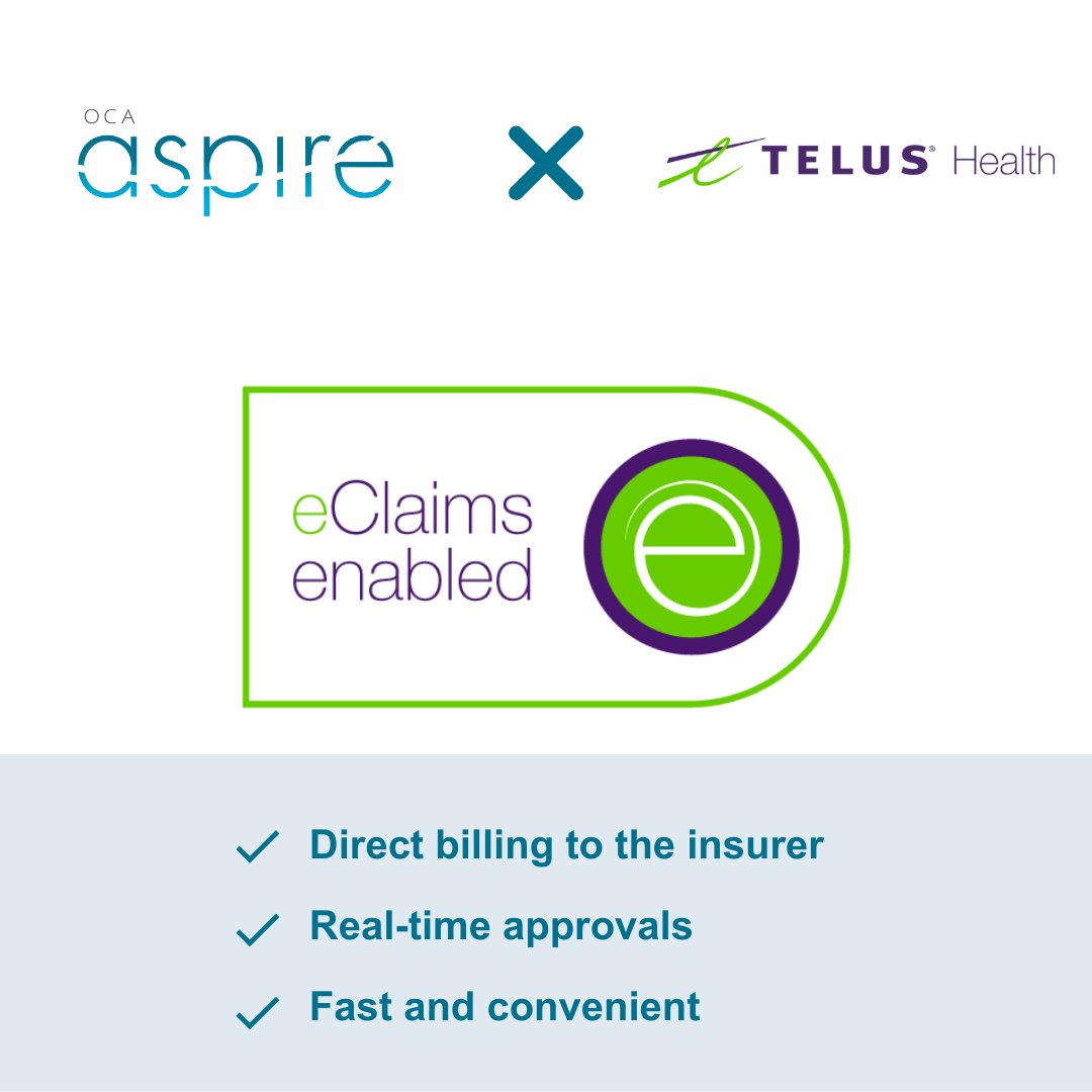 OCA Aspire now integrates with Telus eClaims:
✅ Real-time approvals and reporting
✅ Easy tracking of insurance payments
✅ Seamless setup
✅ Direct billing, saving time and money
Try it today!
 Link in bio to learn more.
 #OCAAspire #TelusHealth #eClaims #billing #PatientCare