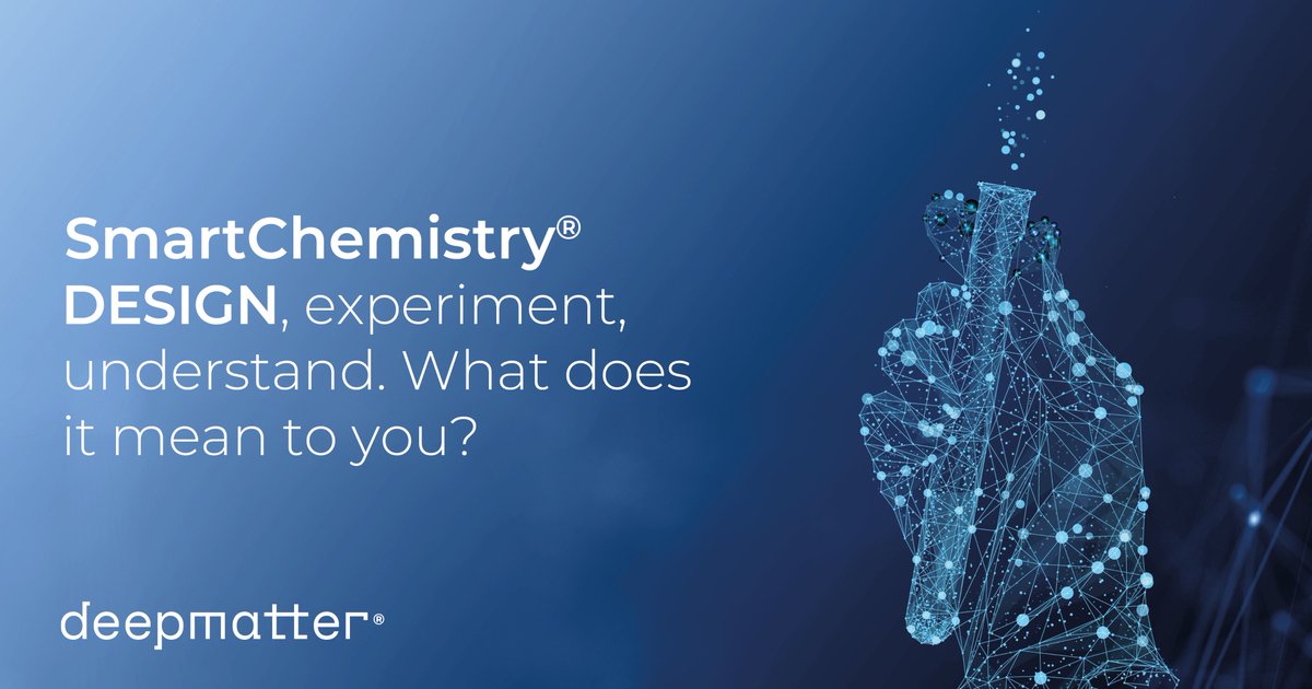 With SmartChemistry®, you can capture real time data to give you the best chances of reproducibility. Our machine learning tools help you to automate your findings, so you can focus on implementation without the risk of losing information.

Visit: deepmatter.io/our-capabiliti…