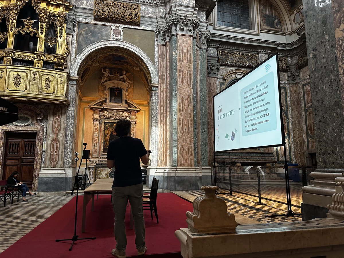 Last but one presentation from Andrea Zanni on MLOL Annotations and Stories for public and school libraries in Italy. Includes aggregating #iiif images.