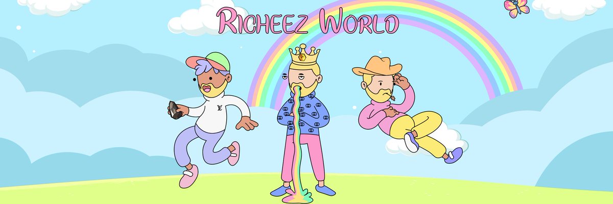 🌈 Welcome to the @Richeez_World ! 🌈

Inspired by Richard Heart, we will be the first doodle #NFTs to be minted on #Pulsechain!

🖼️ 5555 unique Richeez to be minted. #Doodle style, based on RH himself. Community driven, for the community and by the community.

🤑 Royalty fees of…