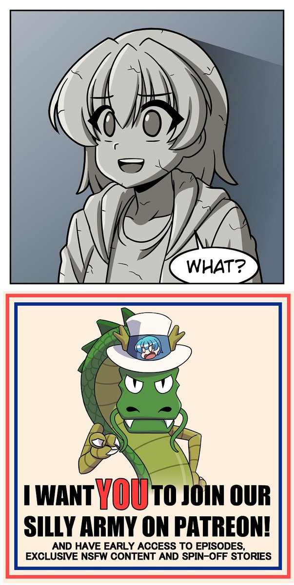 SimplySilly_'s tweet photo. 96) Exhortation - Simply Silly
Follow our project on Webtoon Canvas and support us on Patreon to see extra content and more silly projects!
If we reach 50 retweets and 20 replies with #SimplySilly , we're going to share something spicy! π₯
#webtoon #WebtoonCanvas #manga https://t.co/D0nzZIg7oA